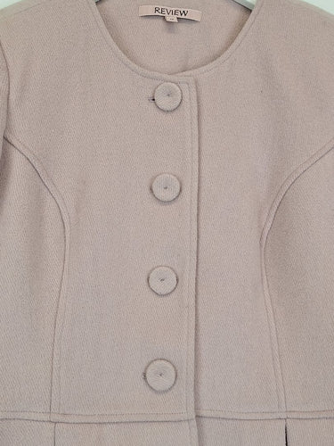 Second-Hand - Review Dusty Pink Effortless Office Jacket Size 12 - SwapUp