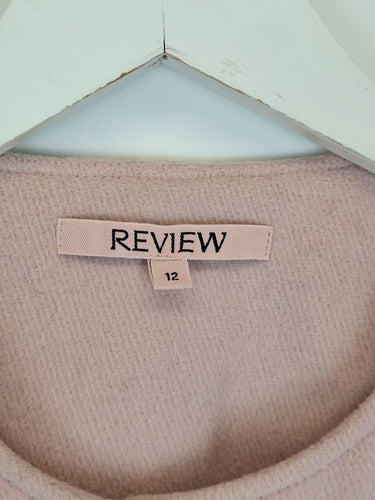 Second-Hand - Review Dusty Pink Effortless Office Jacket Size 12 - SwapUp
