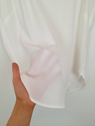 Second-Hand - The Ark Essential Sheer White Singlet Top Size S - SwapUp