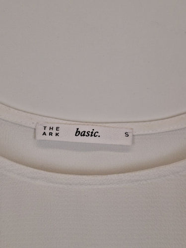 Second-Hand - The Ark Essential Sheer White Singlet Top Size S - SwapUp