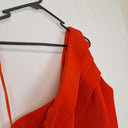 Second-Hand - Mossman Elegant Red One Shoulder Midi Dress Size 8 - SwapUp