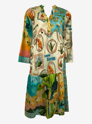 Lulalife Exotica Vacation Midi Dress Size L