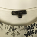 Second-Hand - Assorted Brands B&W Floral Layer Blouse Size L - SwapUp