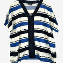 Second-Hand - Marco Polo Monochrome Stripe Top Size 14 - SwapUp