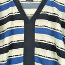 Second-Hand - Marco Polo Monochrome Stripe Top Size 14 - SwapUp