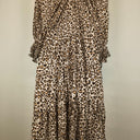 Second-Hand - White Closet Effortless Tiered Day Swing Midi Dress Size 12 - SwapUp