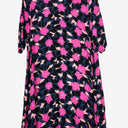 Second-Hand - Mister Zimi Pink Pop Floral Long Line Top Size 10 - SwapUp