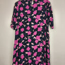 Second-Hand - Mister Zimi Pink Pop Floral Long Line Top Size 10 - SwapUp