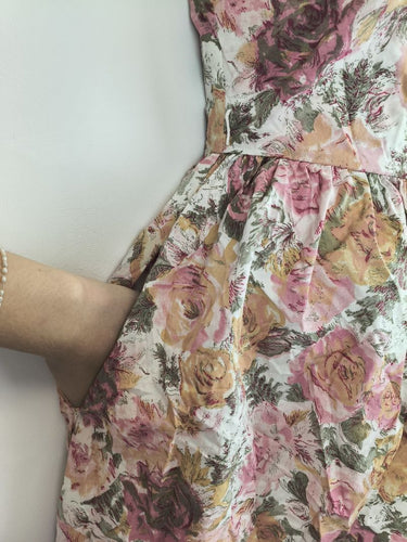 Second-Hand - Lazybones Retro Floral Summer Midi Dress Size - SwapUp