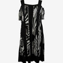 Second-Hand - Taking Shape Stripy Off Shoulder Dress Size XXS - SwapUp