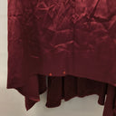 Second-Hand - Shareen Collections Wine Red Satin Cowl Neck Dress Size 12 - SwapUp