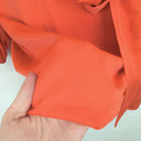 Second-Hand - Sheike Vibrant Orange Wrap Mini Dress Size 14 - SwapUp