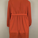 Second-Hand - Sheike Vibrant Orange Wrap Mini Dress Size 14 - SwapUp