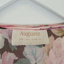Second-Hand - Auguste Ruffle Tie Front Rose Blouse Size 8 - SwapUp