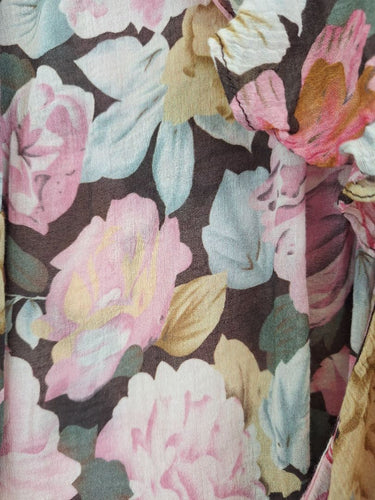 Second-Hand - Auguste Ruffle Tie Front Rose Blouse Size 8 - SwapUp