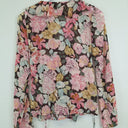 Second-Hand - Auguste Ruffle Tie Front Rose Blouse Size 8 - SwapUp