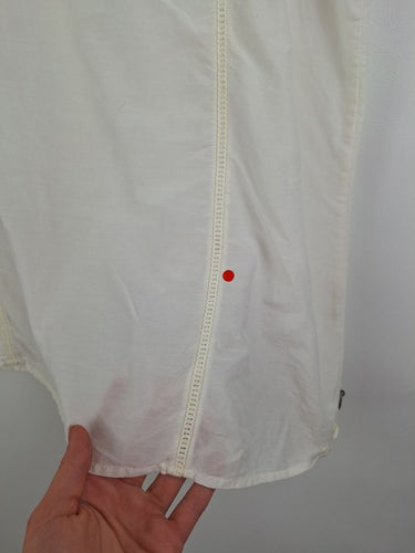 Second-Hand - Maison Scotch Cream Beaded Detail Top Size M - SwapUp