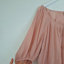 Second-Hand - Auguste Essential Dusty Pink Semi Sheer Blouse Size 8 - SwapUp