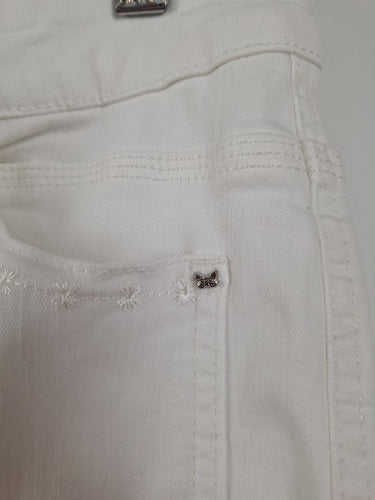 Second-Hand - BASLER White Denim Julienne Pants Size 12 - SwapUp