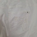 Second-Hand - BASLER White Denim Julienne Pants Size 12 - SwapUp