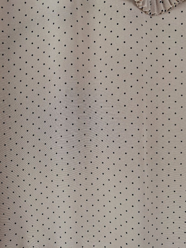 Second-Hand - Pure Silk Polka Keyhole Blouse Size S - SwapUp