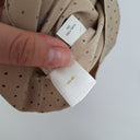 Second-Hand - Pure Silk Polka Keyhole Blouse Size S - SwapUp