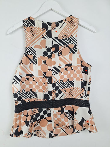 Second-Hand - Manning Cartell Y2K Silk Blend Peplum Blouse Size 10 - SwapUp