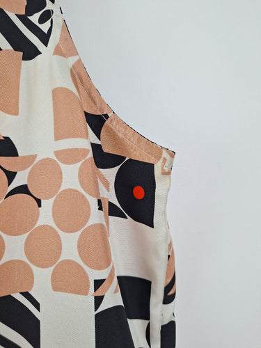 Second-Hand - Manning Cartell Y2K Silk Blend Peplum Blouse Size 10 - SwapUp
