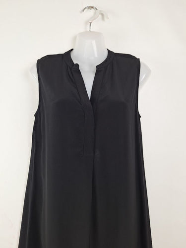 Second-Hand - Sportscraft Pure Silk Noir Midi Dress Size 8 - SwapUp
