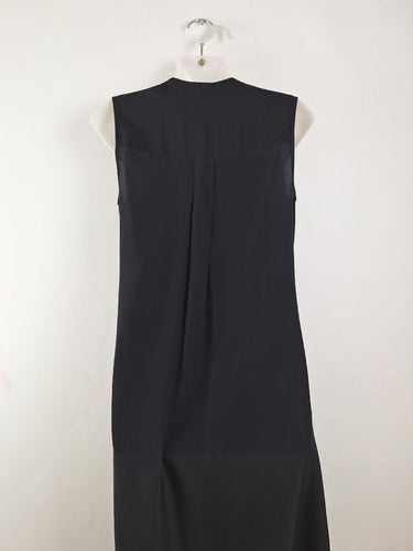Second-Hand - Sportscraft Pure Silk Noir Midi Dress Size 8 - SwapUp