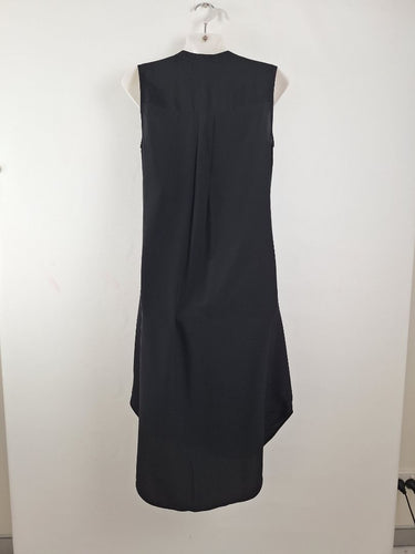 Second-Hand - Sportscraft Pure Silk Noir Midi Dress Size 8 - SwapUp
