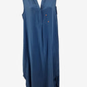Second-Hand - Sportscraft Denim Blue Silk Midi Dress Size 10 - SwapUp