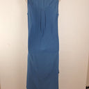 Second-Hand - Sportscraft Denim Blue Silk Midi Dress Size 10 - SwapUp