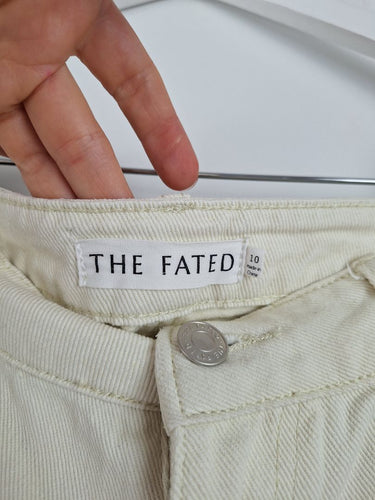Second-Hand - The Fated Oat Milk Denim Straight Jeans Size 10 - SwapUp