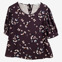 Second-Hand - Veronika Maine Plum Floral Blouse Size 8 - SwapUp