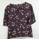Second-Hand - Veronika Maine Plum Floral Blouse Size 8 - SwapUp