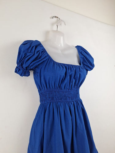Second-Hand - Pilgrim Royal Blue Mini Sun Dress Size 10 - SwapUp