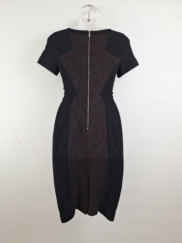 Second-Hand - Karen Millen Snake Skin Panelled Midi Dress Size 10 - SwapUp