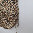 Second-Hand - Jorge Cowl Neck Animal Print Adjustable Length Dress Size 12 - SwapUp