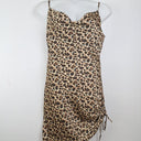 Second-Hand - Jorge Cowl Neck Animal Print Adjustable Length Dress Size 12 - SwapUp