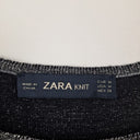 Second-Hand - Zara Festive Metallic Frayed Singlet Top Size M - SwapUp