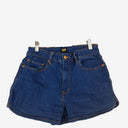 Second-Hand - Lee Classic Blue Denim Mini Shorts Size M - SwapUp