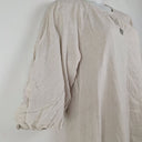 Second-Hand - Witchery Breezy Oatmeal Puffy Sleeved Linen Dress Size 16 - SwapUp
