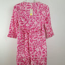 Second-Hand - Boden Pink Paisley Linen Mini Dress Size 14 - SwapUp