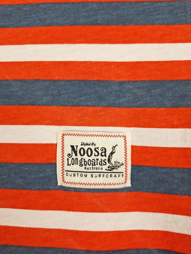 Second-Hand - Noosa Longboards Classic Striped Crew Neck T-shirt Size S - SwapUp