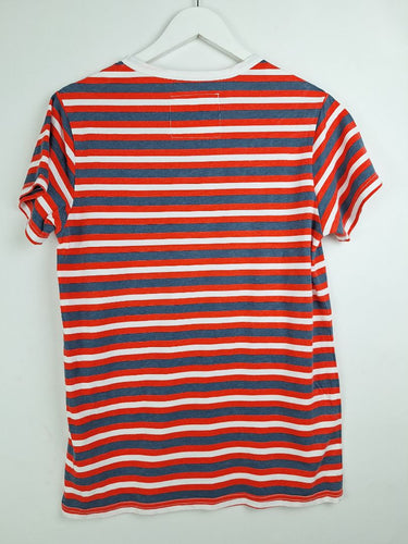 Second-Hand - Noosa Longboards Classic Striped Crew Neck T-shirt Size S - SwapUp