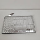 Second-Hand - Mimco Mini Reptile Texture Silver Zip Wallet - SwapUp