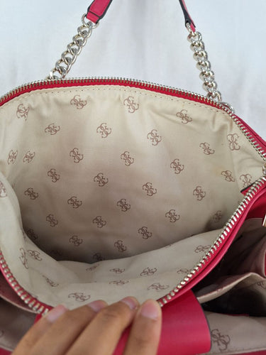 Guess Apple Pink Monogram Bag by SwapUp-Online Second Hand Store-Online Thrift Store
