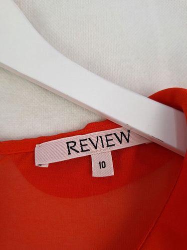 Review Sheer Peter pan Collared Top Size 10 by SwapUp-Online Second Hand Store-Online Thrift Store