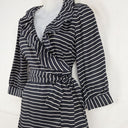 Kate Spade Stripe Ruffle Neck Mini Dress Size 8 by SwapUp-Online Second Hand Store-Online Thrift Store